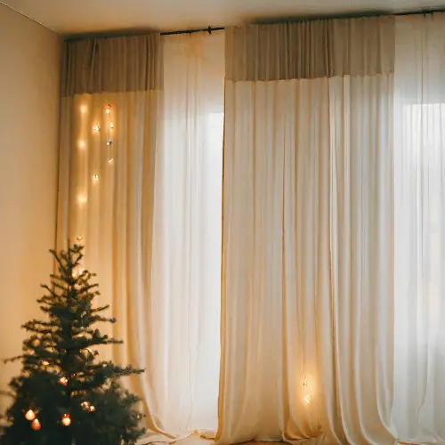 Oświetlenie świąteczne okna